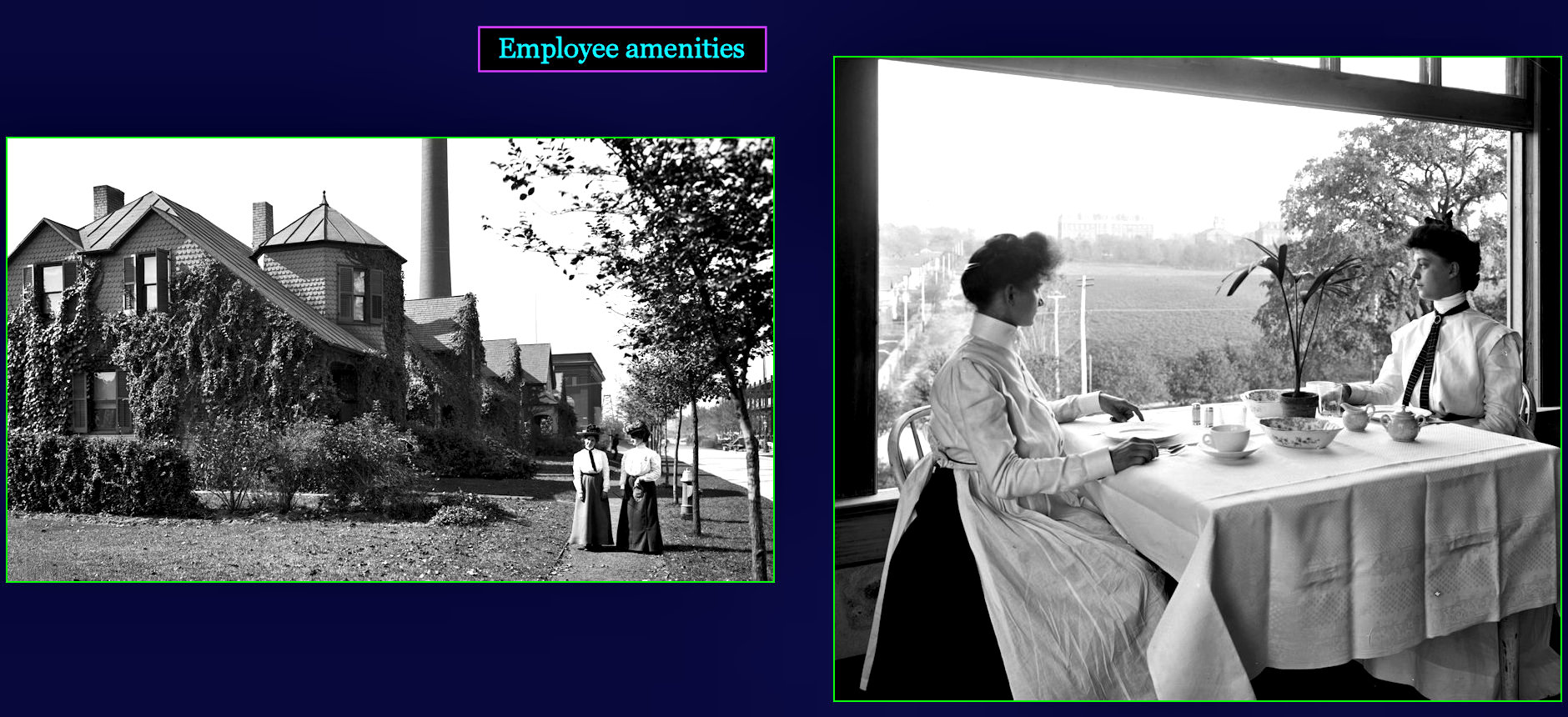 NCR employee amenities, 1910